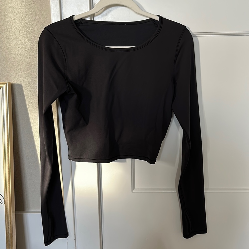 Lululemon wunder train cropped long sleeve